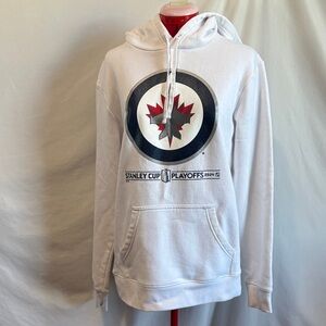 Fanatics White NHL Playoffs Hoodie MM397